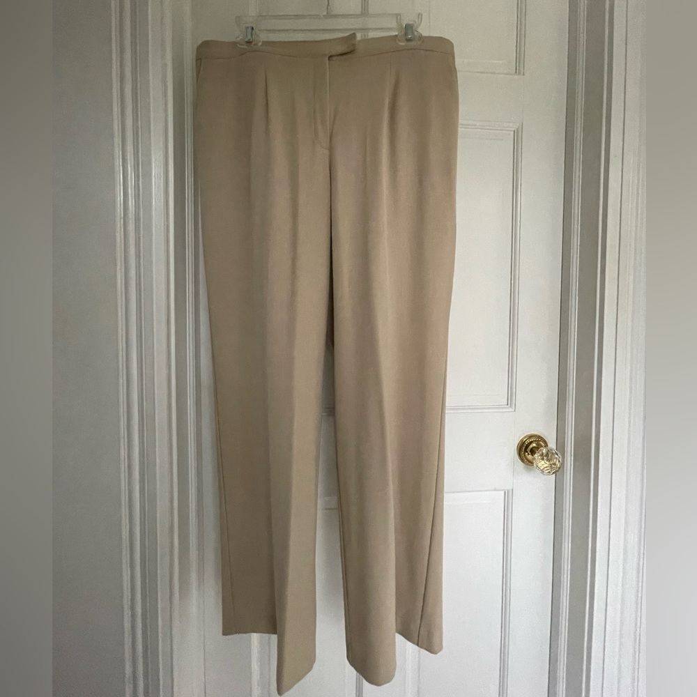 Sag Harbor Stretch petite 14P tan pants
